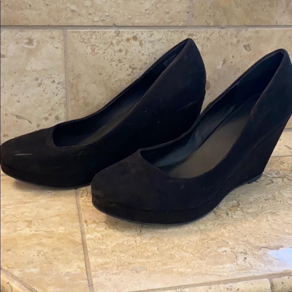 Black Dress Wedges